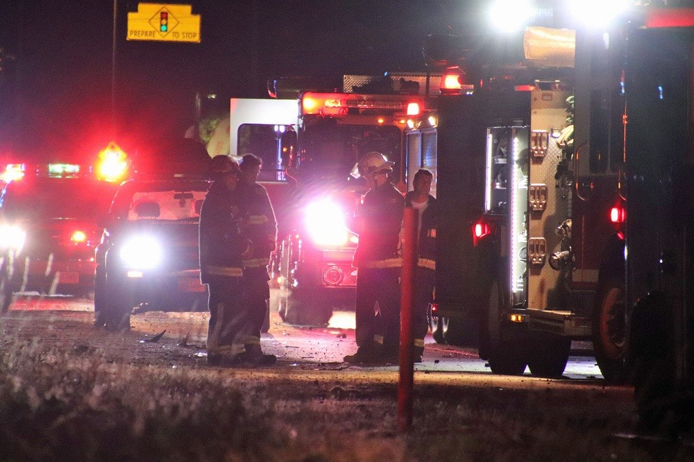 Surrey RCMP, Surrey firefighters and BCEHS responded to the early morning crash.