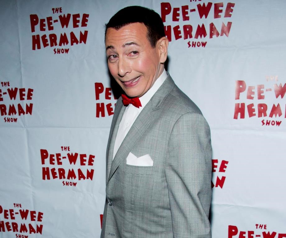 In this Nov. 11, 2010 file photo, Paul Reubens, in character as Pee-wee Herman, attends the after-party for the opening night of "The Pee-wee Herman Show" on Broadway in New York.