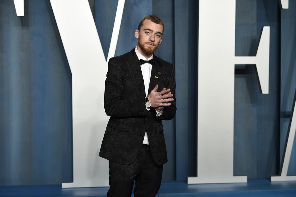 Angus Cloud arrives at the Vanity Fair Oscar Party on Sunday, March 27, 2022, at the Wallis Annenberg Center for the Performing Arts in Beverly Hills, Calif.