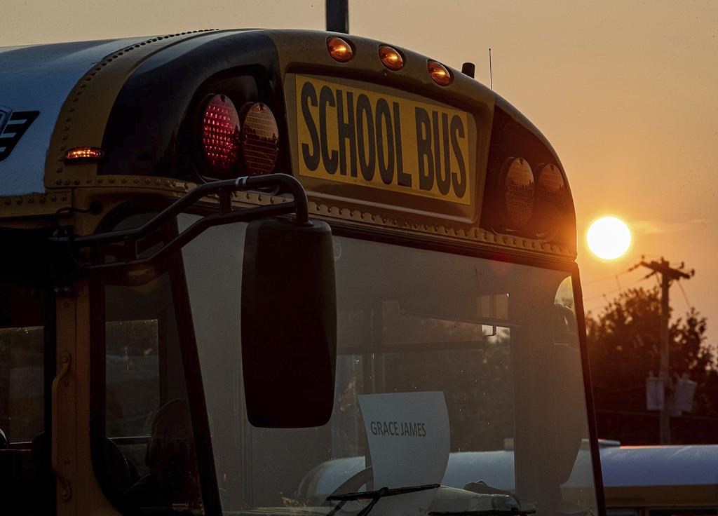Saskatchewan RCMP are investigating a crash involving a school bus on Oct. 28, 2024.