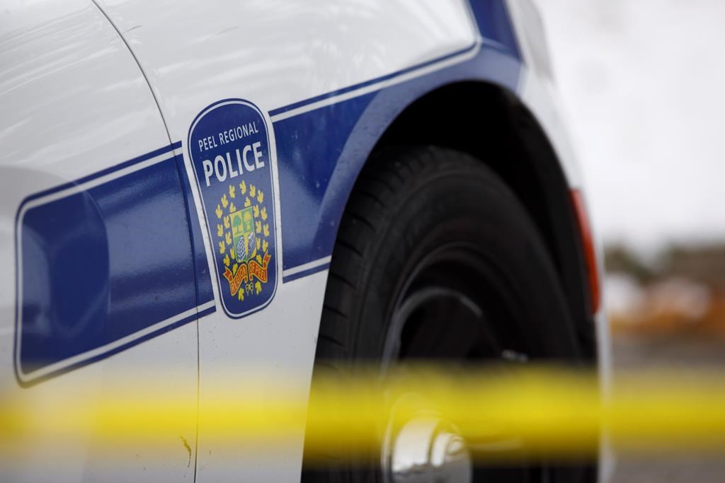 Peel Regional Police car is shown in Brampton, Ont., on Thursday, Nov. 7, 2019. THE CANADIAN PRESS/Cole Burston.