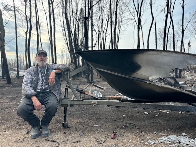 Damage seen in Enterprise after wildfires burnt through the town.