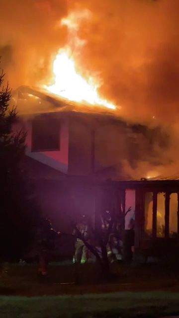 A second fire was seen coming from a home on Howson Crescent around 4 a.m.