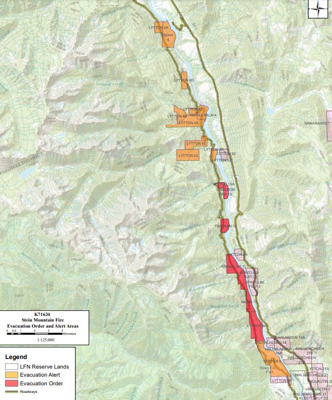 A look at the evacuation order and alert connected to the Stein Mountain fire.