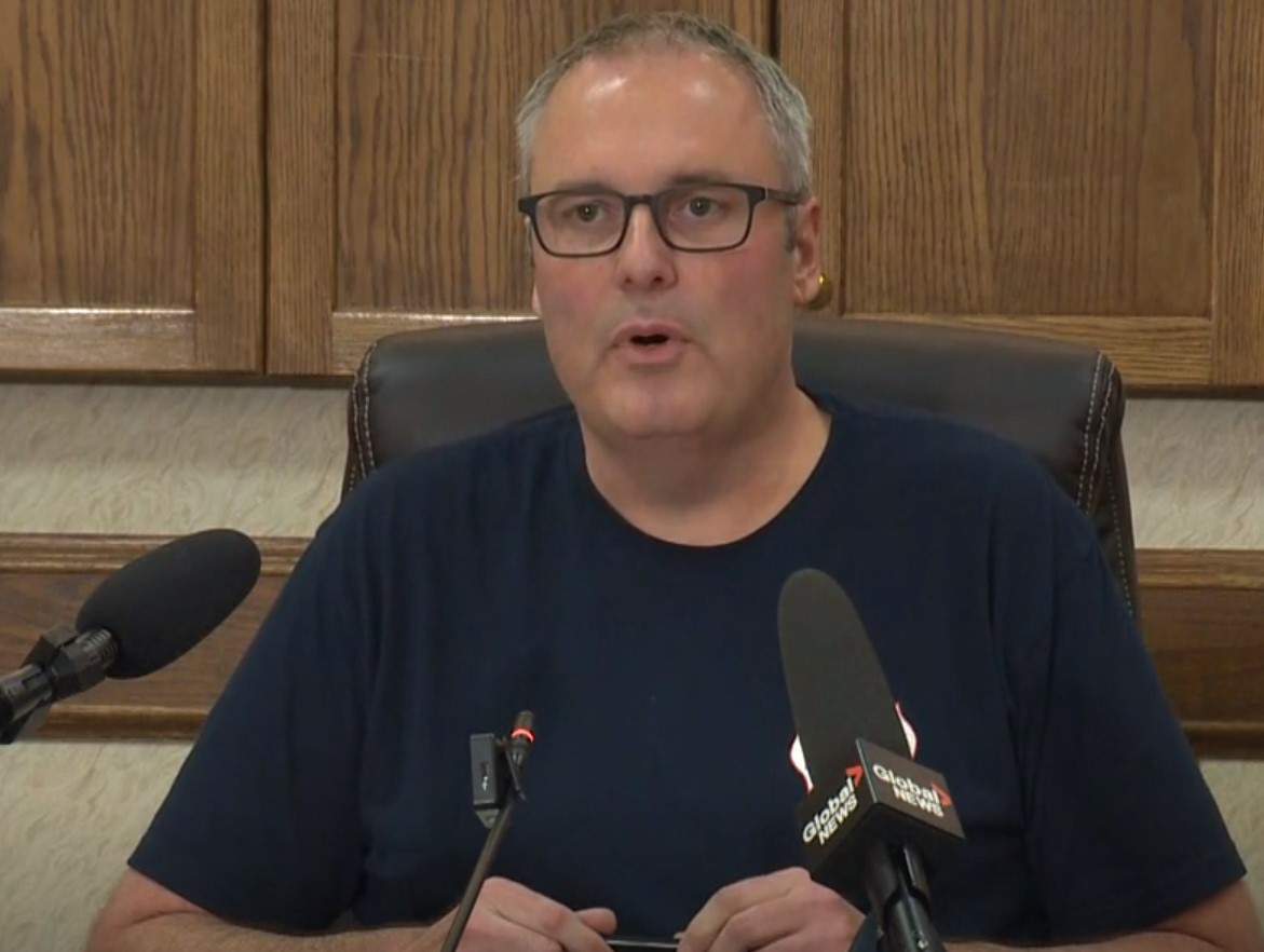 Jason Brolund, West Kelowna's fire chief, said there is an evacuation plan in place for schools on alert. Students return to class Tuesday for the 2023-24 school year.