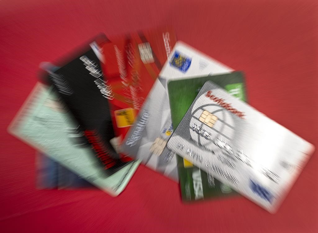 Credit cards shown on Thursday, Oct. 6, 2022.