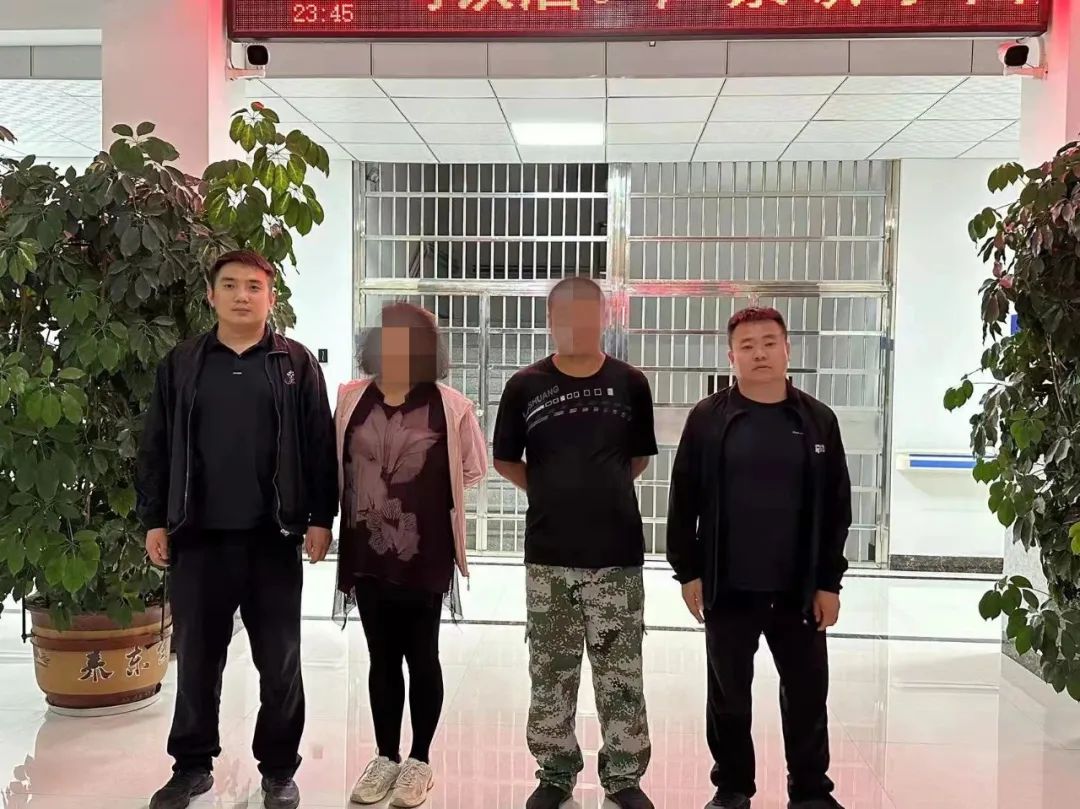 A 55-year-old man and 38-year-old woman were detained for damaging a section of the Great Wall of China.