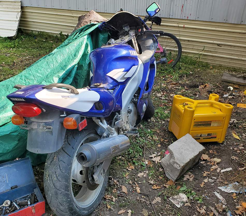 A stolen vehicle seized by Manitoba RCMP.