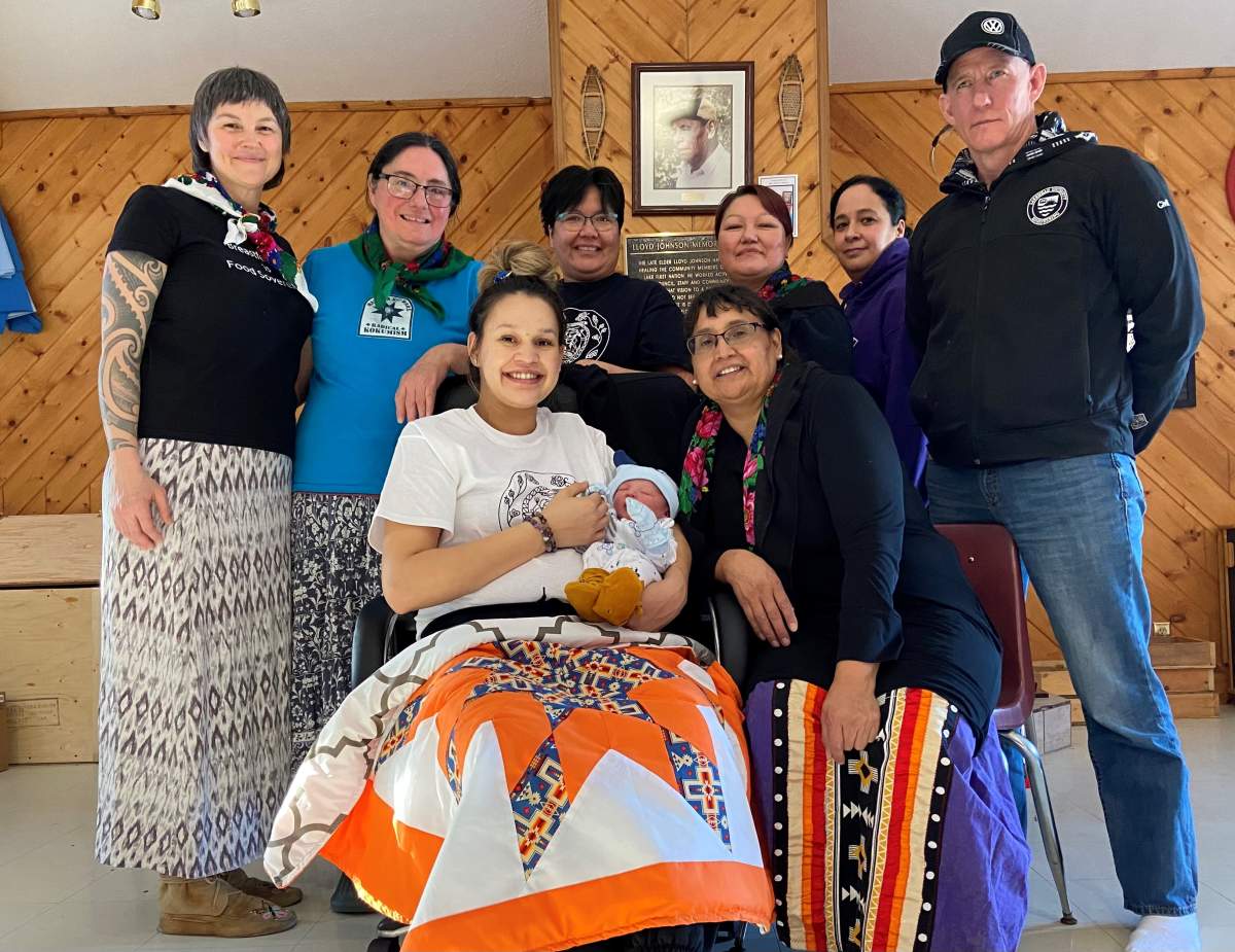 Ashley Rabbitskin welcomed her baby boy, Kaleo into the world on Feb. 22, 2022.