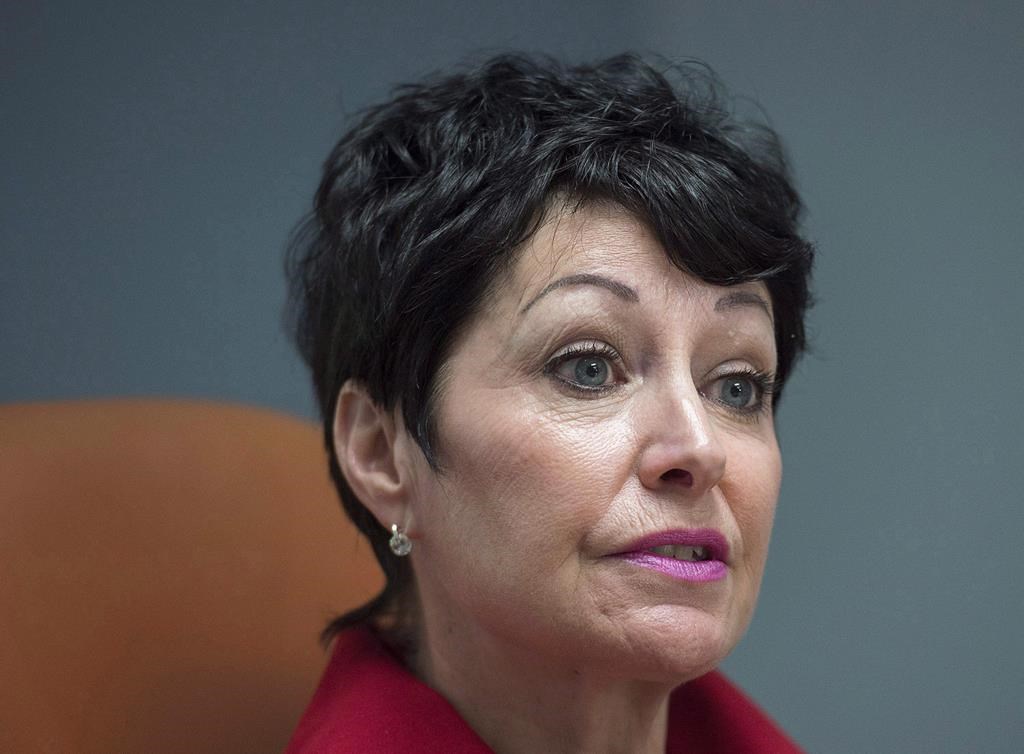A Nova Scotia judge is suing the provincial court and its former chief judge, alleging her rights to judicial independence and medical privacy were violated when she was pressured to reveal her COVID-19 vaccination status. Pamela Williams, then-chief judge of the provincial and family court, attends a news conference in Halifax on Wednesday, Feb. 8, 2017. THE CANADIAN PRESS/Andrew Vaughan.