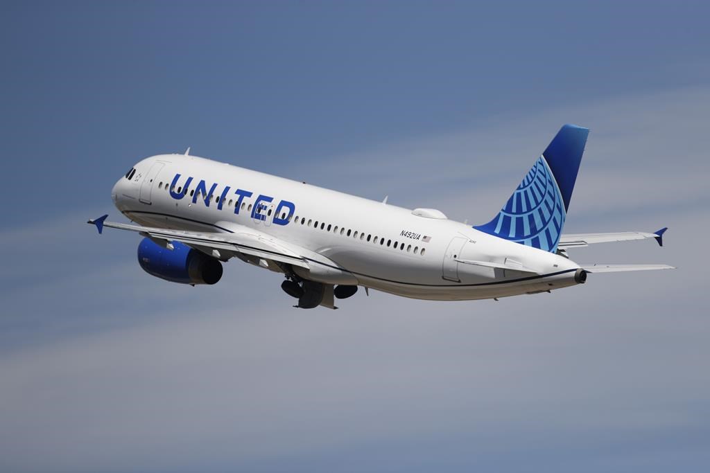 A file photo of a United Airlines jetliner lifting off from a runway at Denver International Airport on June 10, 2020, in Denver.