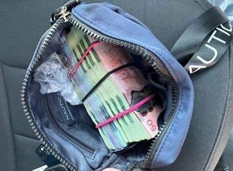 Cash seized by Manitoba RCMP.