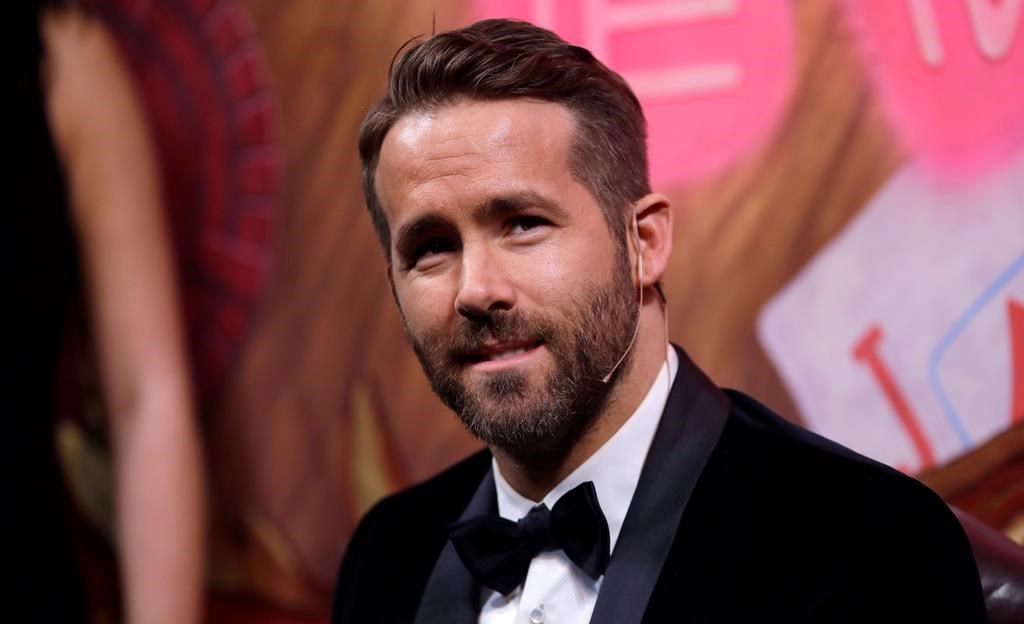 Actor Ryan Reynolds is shown during a roast at Harvard University in Cambridge, Mass on Feb. 3, 2017.