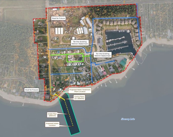 A Shuswap water system is being built.