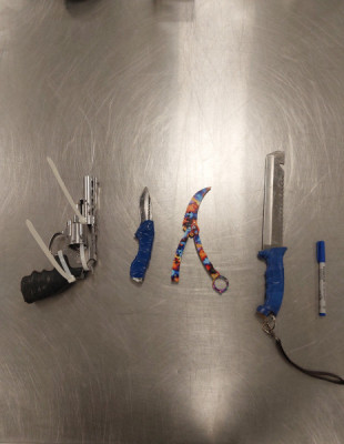 Calgary police seized numerous weapons during a recent underground operation at CTrain stations.