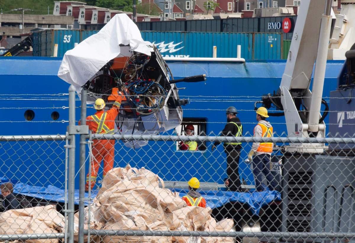 wreckage of the Titan is recovered