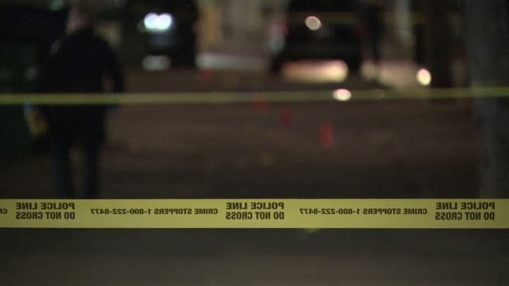 In an email issued late Sunday night, an Edmonton police spokesperson said police officers passing by 101st Street and 107th Avenue were flagged down by someone just before 4 p.m. Three injured people were found.