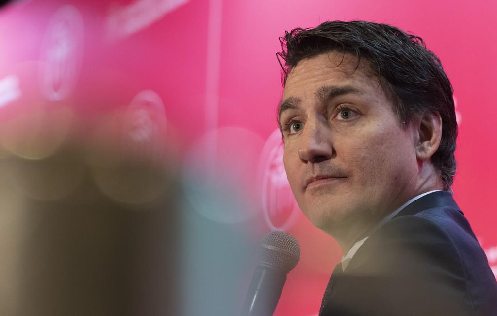 Prime Minister Justin Trudeau speaks to members of the Chamber of Commerce of Metropolitan Montreal, in Montreal, Tuesday, Jan. 16, 2024. THE CANADIAN PRESS/Christinne Muschi.
