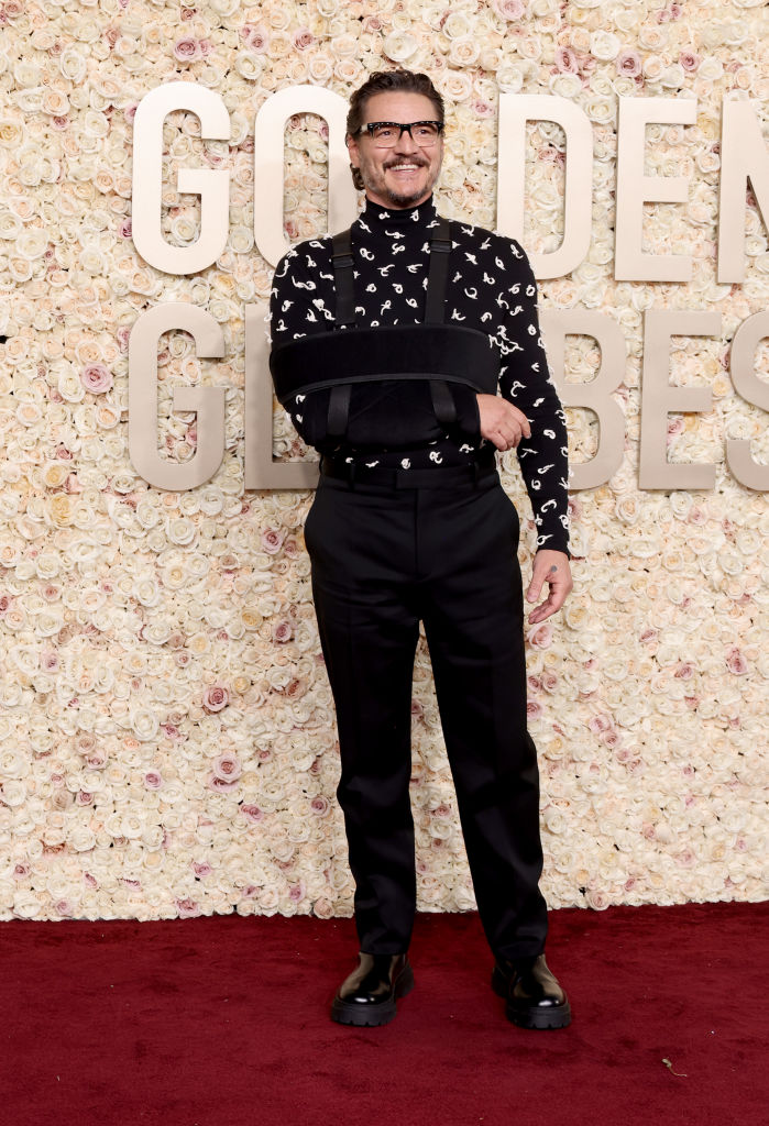Pedro Pascal attends the 81st Annual Golden Globe Awards at The Beverly Hilton on January 07, 2024 in Beverly Hills, California.