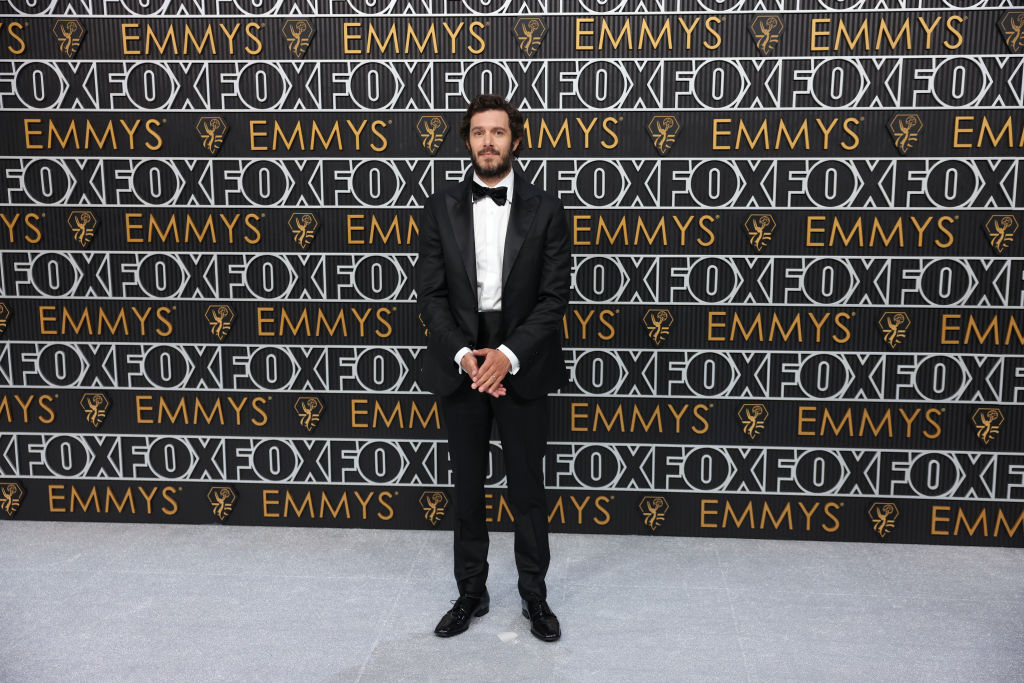 Adam Brody arriving at the 75th Primetime Emmy Awards at the Peacock Theater in Los Angeles, CA, Monday, Jan. 15, 2024.