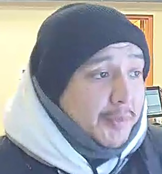 Manitoba RCMP say they are currently looking for a third suspect involved in a stabbing incident in The Pas who goes the by the name of Pierre Young (pictured). He is 33 years old and from Easterville. Photo provided by RCMP.