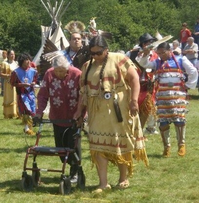 Beckie LaBillois, seen here with her mother Margaret, who passed on in 2013 after living with dementia,  says it will take a village to care for elders who live with the disease. A new report by the Alzheimer's Society projects a 273% increase in dementia in the Indigenous population by 2050.