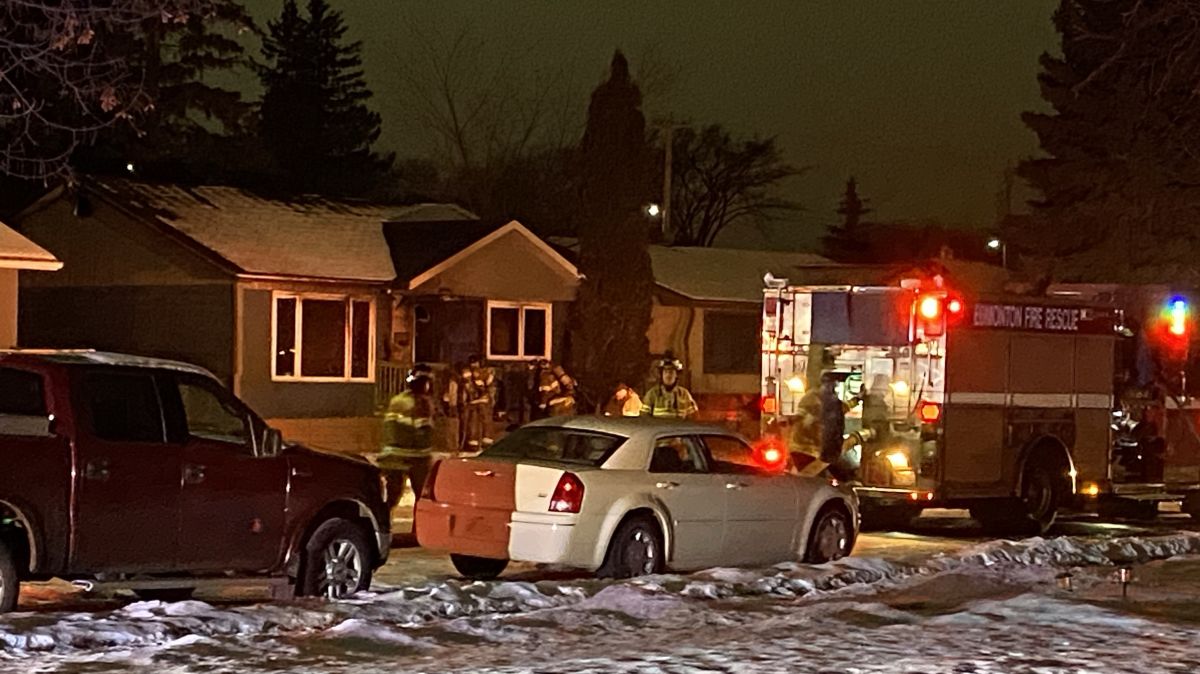 Edmonton firefighters were called to a home in the area of 121st Avenue and 37th Street just before 2:30 a.m. on Feb. 13, 2024.