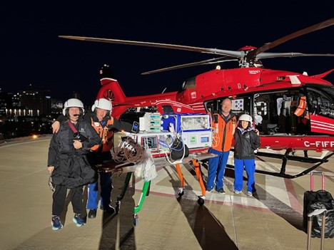 Mission completed for the first neonatal intensive care transport of a Saskatchewan newborn baby needing critical care is being described as a major accomplishment. .