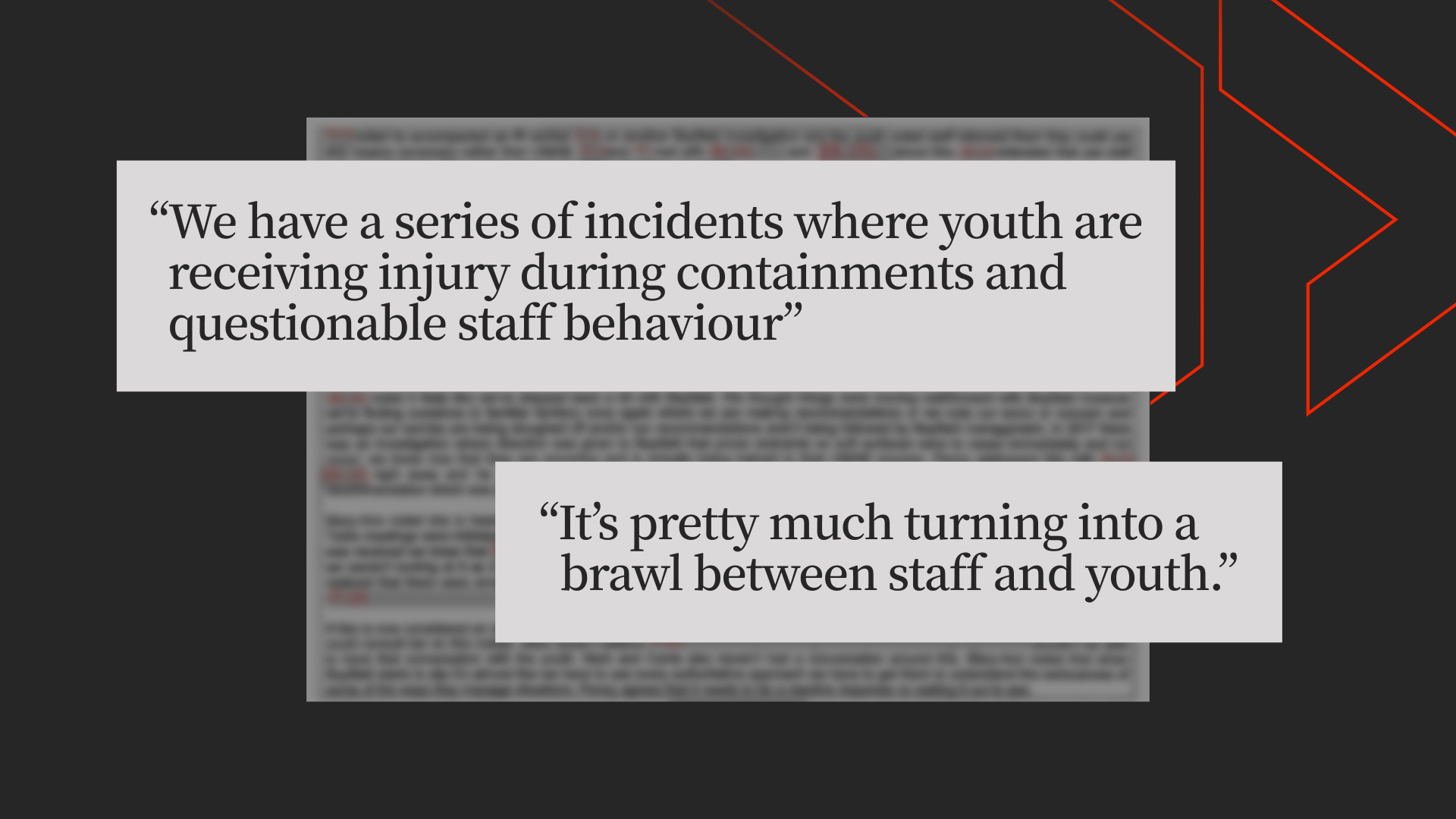 A report prepared by Highland Shores Children’s Aid Society in 2020, and obtained by Global News through a freedom of information request.