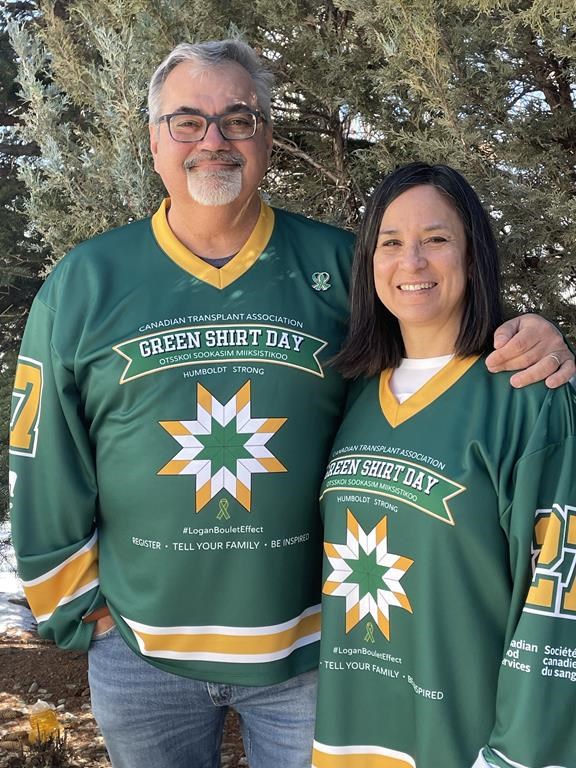 Toby and Bernadine Boulet – the parents of Logan Boulet who, along with 15 others, died in a bus crash in Saskatchewan in 2018.