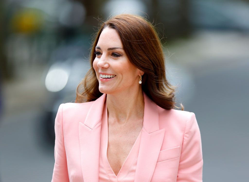 Catherine, Princess of Wales (in her role as Patron) visits the Foundling Museum to meet those with lived experience of the care system, foster carers and adoptive parents to hear about their experiences on May 25, 2023 in London, England.