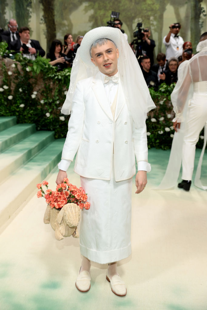 Cole Escola attends The 2024 Met Gala Celebrating "Sleeping Beauties: Reawakening Fashion" at The Metropolitan Museum of Art on May 06, 2024 in New York City.