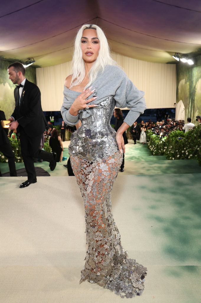 Kim Kardashian attends The 2024 Met Gala Celebrating "Sleeping Beauties: Reawakening Fashion" at The Metropolitan Museum of Art on May 06, 2024 in New York City.