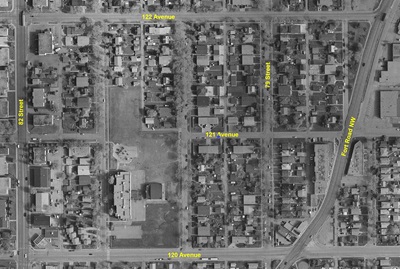 Edmonton police share a map which shows where Hadwen was located.