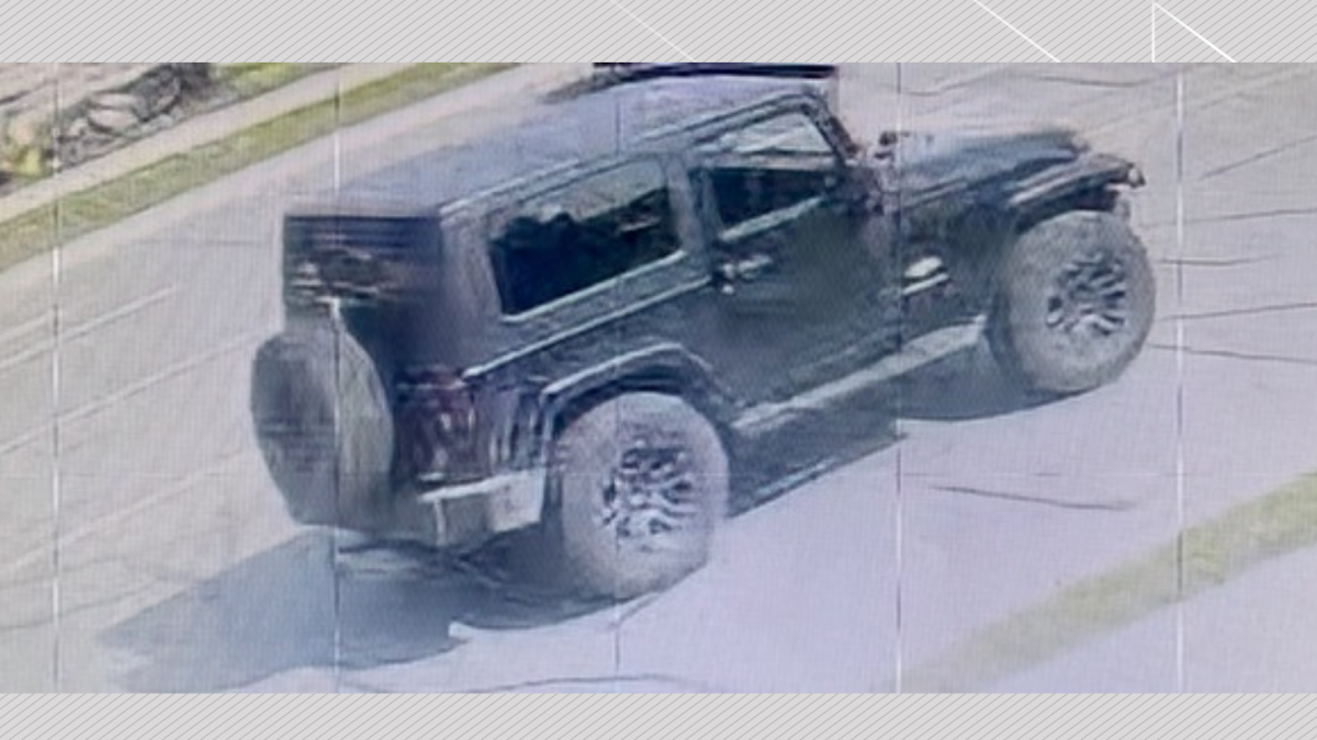 Police in Peterborough, Ont., are looking for this Jeep which reportedly fled a collision on May 15, 2024.