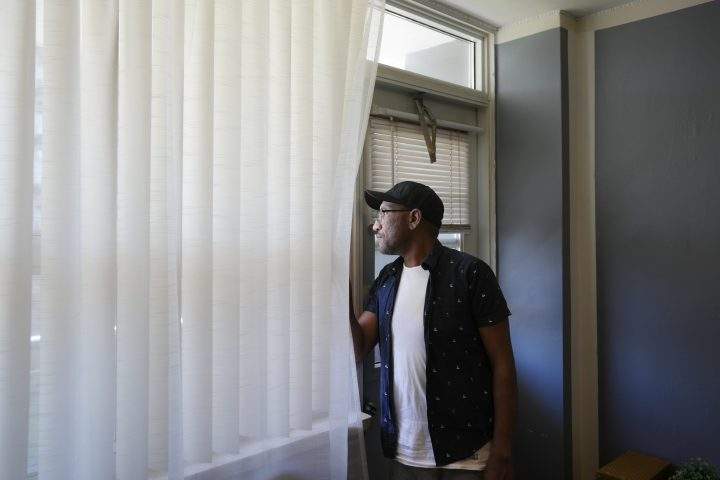 Thorncliffe Park resident Yousuf Abdelwahab is pictured in his home on Monday, April 22, 2024.