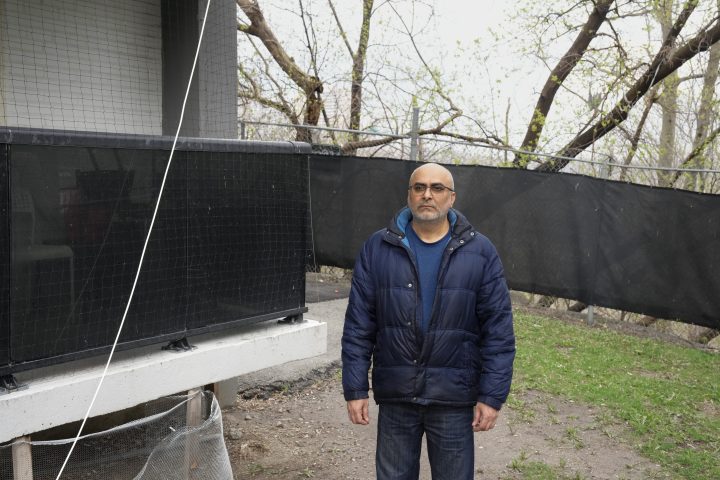 Thorncliffe Park resident Jawad Ukani is pictured outside his home on Monday, April 22, 2024.