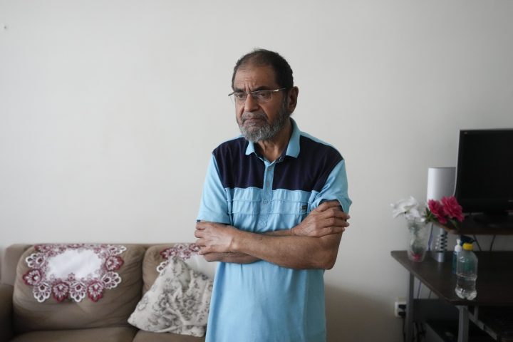 Thorncliffe Park resident M. Abdul Hafeez Khan is pictured in his home on Monday, April 22, 2024.