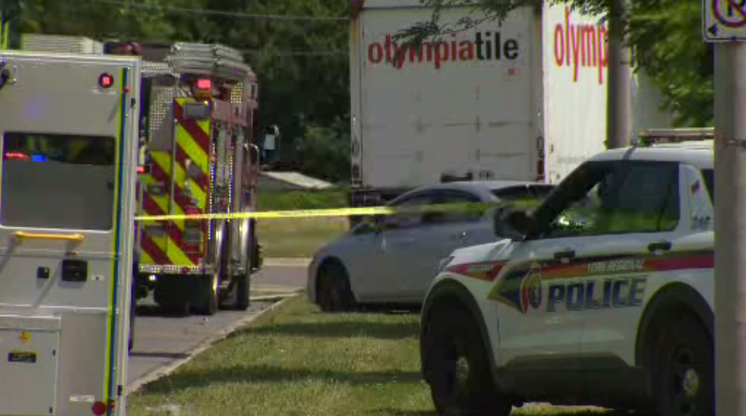 Woman dead after car crushed by truck in Markham, driver faces impaired charge - image
