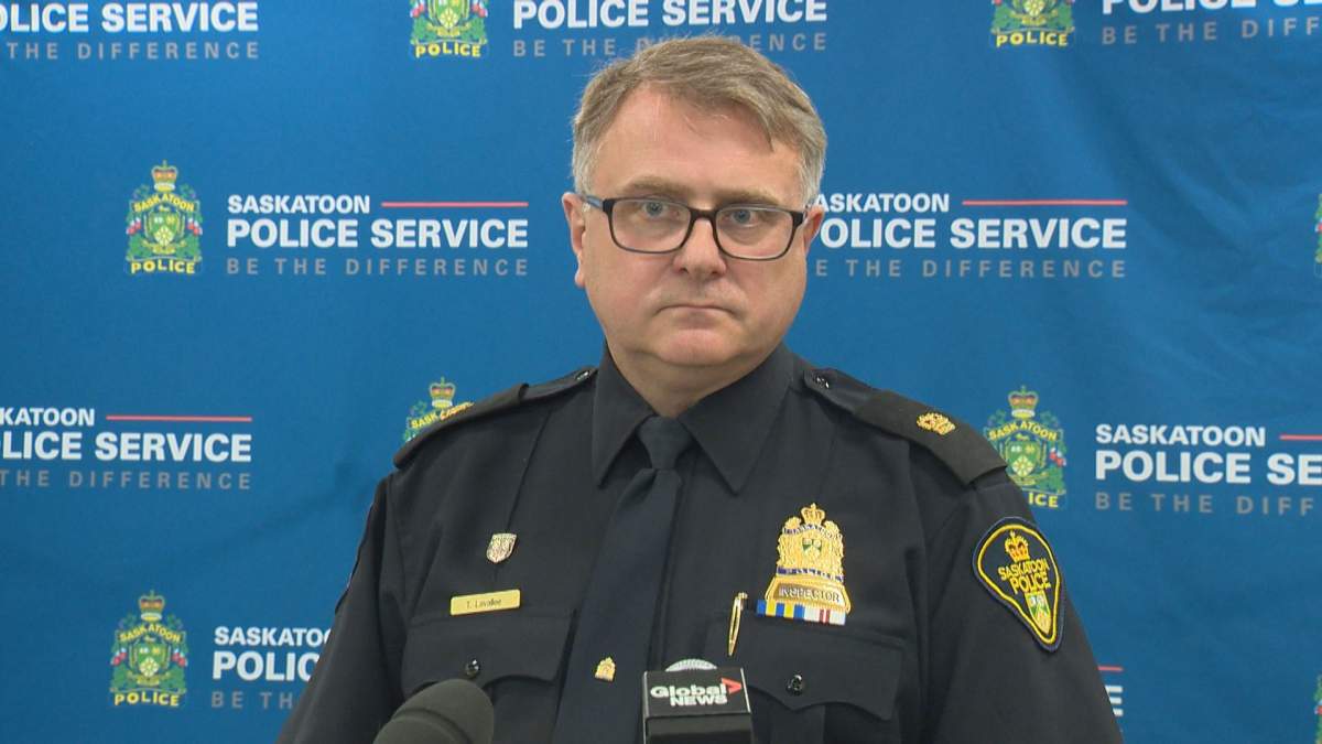 Tyson Lavallee with the Saskatoon Police Service