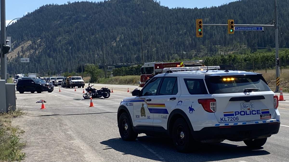 The scene of the accident on Highway 97.