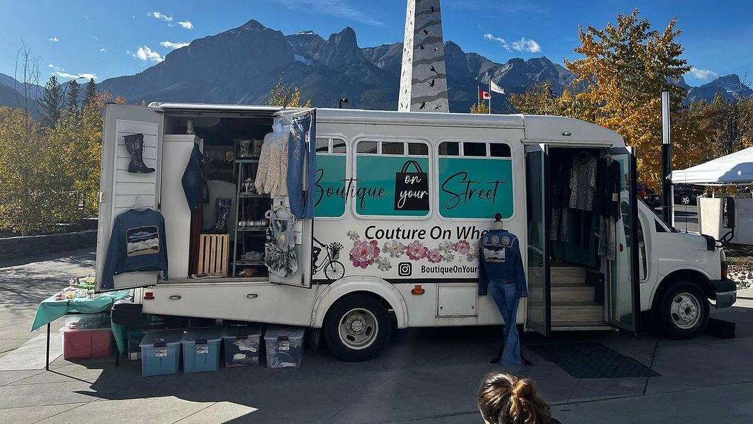 Boutique On Your Street is one of many first retail operations in the Edmonton area to come up with a unique way to sell products: selling clothes from a bus.
