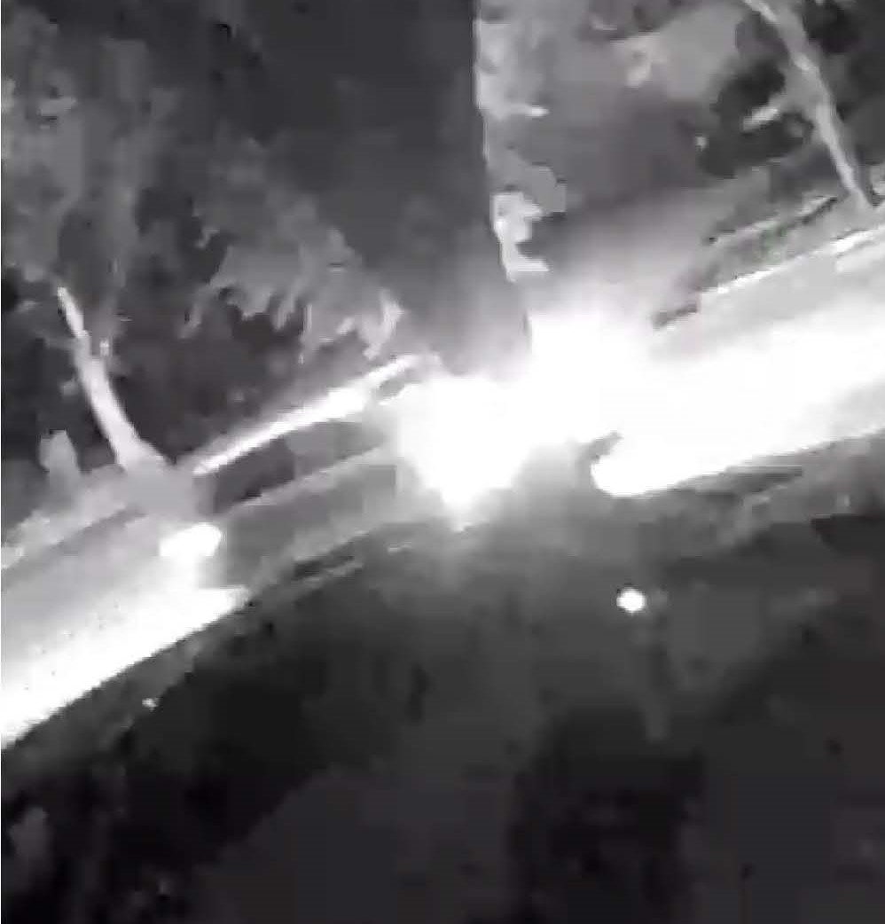Surveillance video image of a white van believed to have been driven by someone who shot at a group of teenagers in St. Albert on Monday, Sept. 2, 2024.