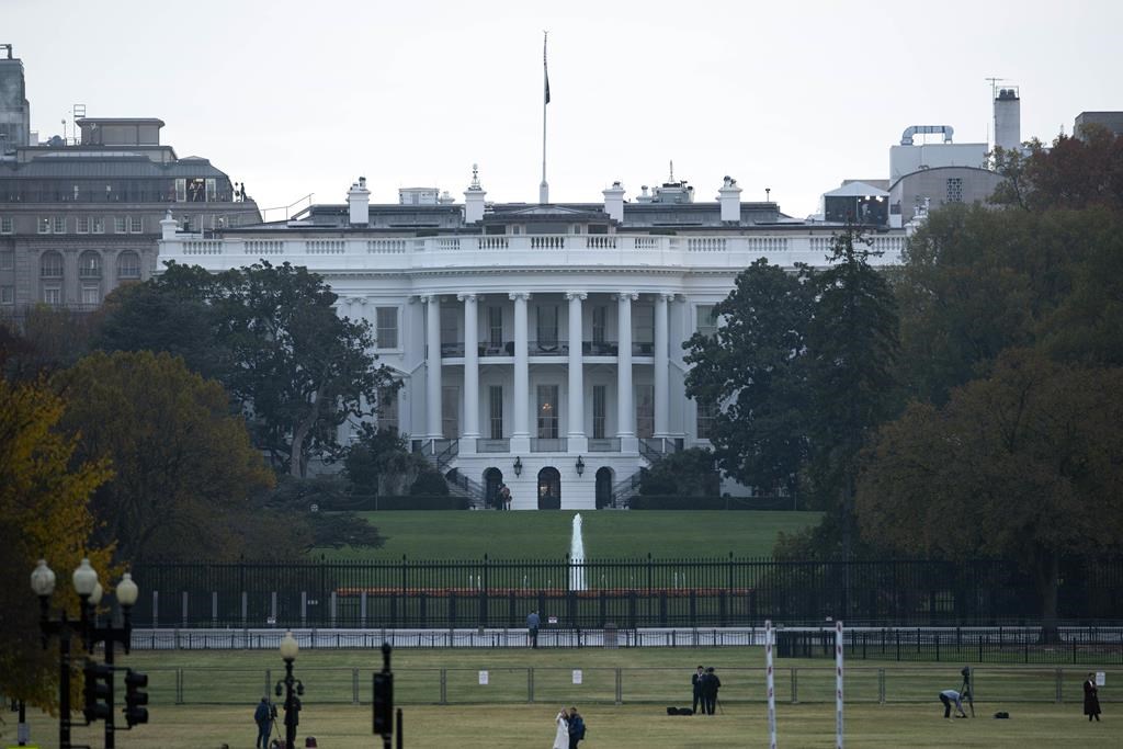 The White House is seen in Washington, Nov. 5, 2024.