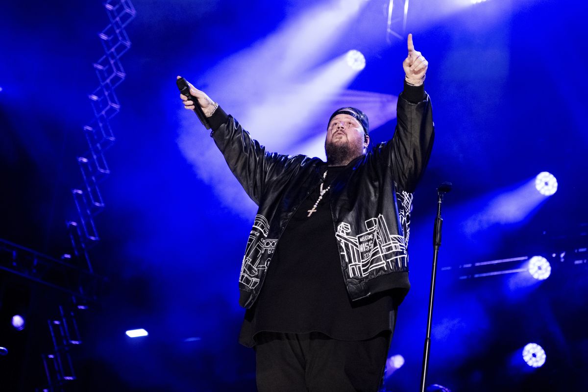 Jelly Roll performs during CMA Fest on Saturday, June 8, 2024, in Nashville, Tenn.