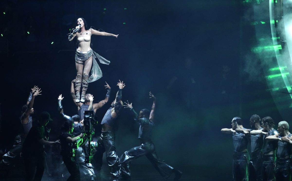 Katy Perry performs during the MTV Video Music Awards on Wednesday, Sept. 11, 2024, at UBS Arena in Elmont, N.Y.