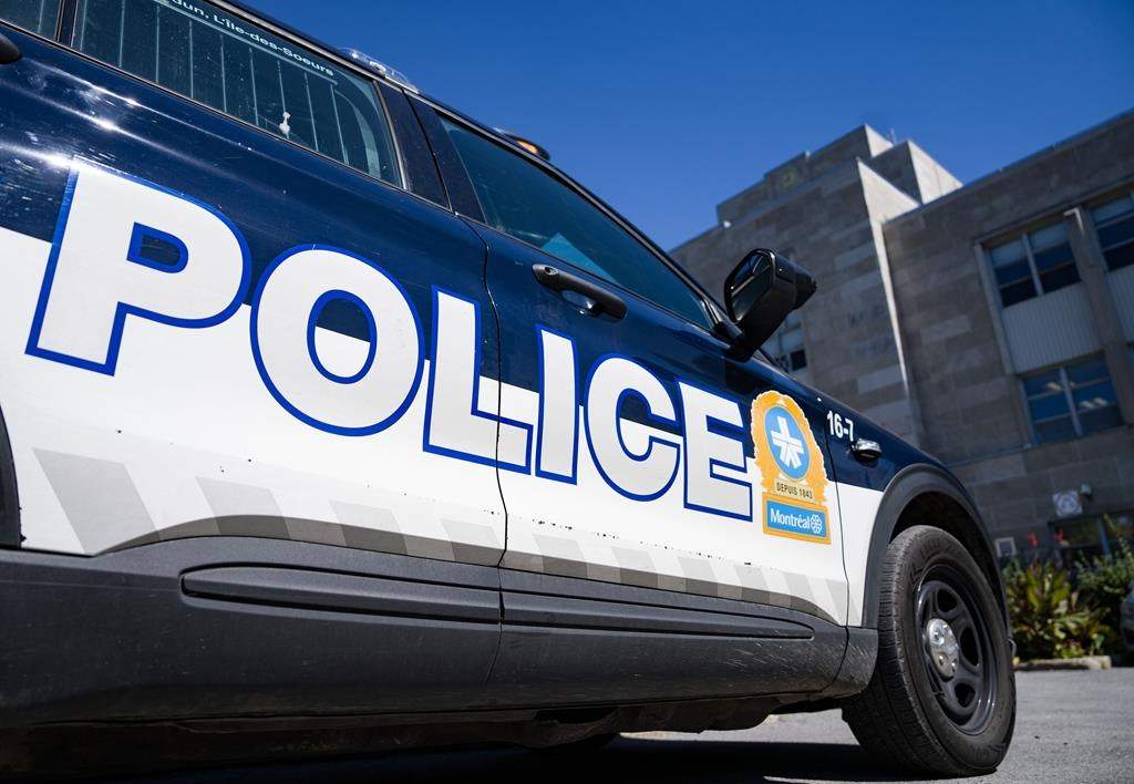 An SPVM police vehicle is seen in Montreal, Thursday, Aug. 29, 2024. THE CANADIAN PRESS/Christinne Muschi.
