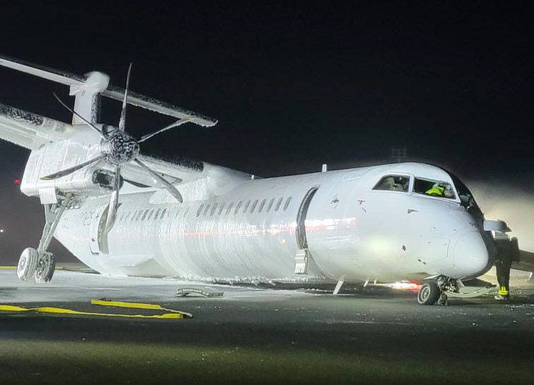 The Transportation Safety Board of Canada is investigating an incident involving a plane at the Halifax Stanfield International Airport, which one passenger described as a rough landing that sparked flames.