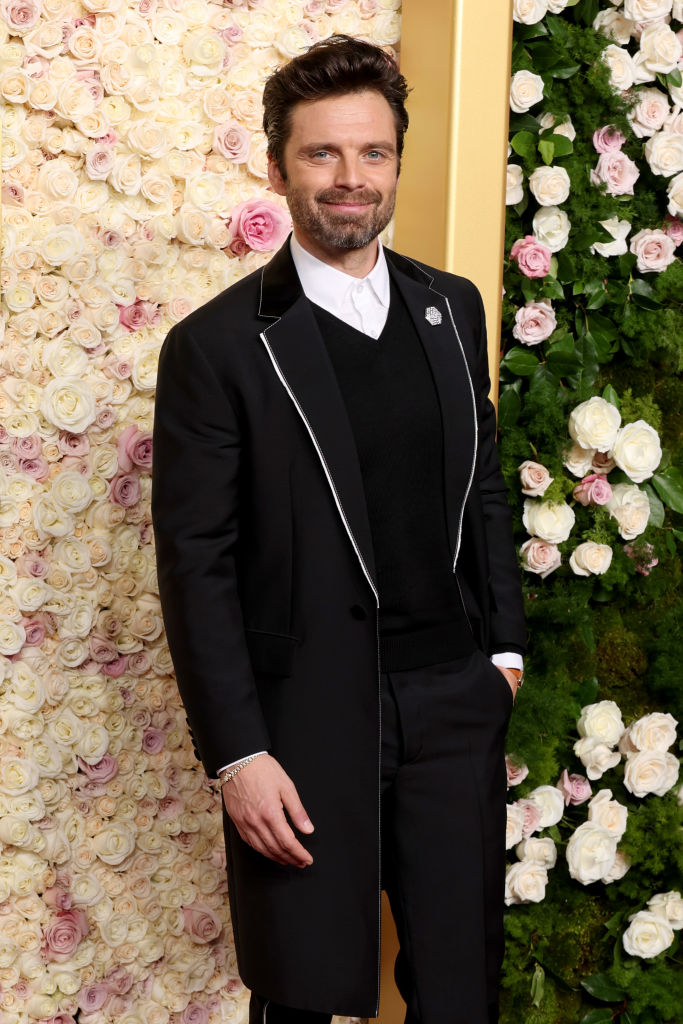 Sebastian Stan attends the 82nd Annual Golden Globe Awards at The Beverly Hilton on January 05, 2025 in Beverly Hills, California.