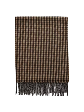 Houndstooth Fringe Scarf